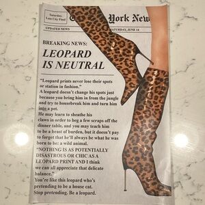 Leopard Print High Heel Boots wall art